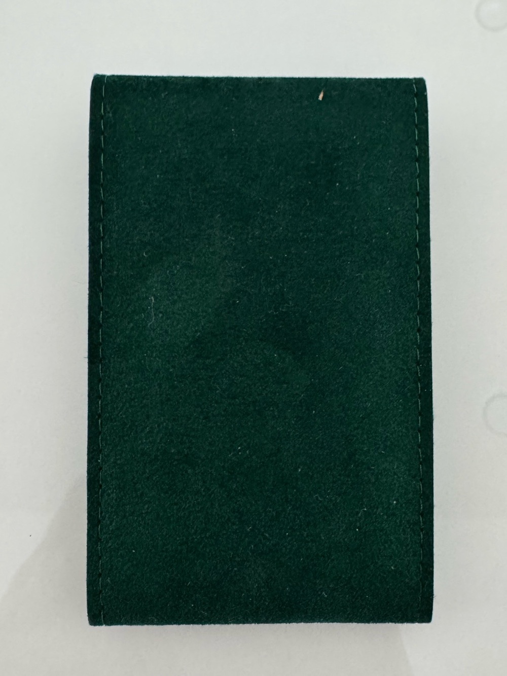 Rolex Watch Travel Jewelry Case Soft Pouch + Insert in Green & Gold - Picture 3 of 8